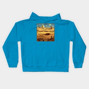 Starry Night in Mos Eisley Tatooine Kids Hoodie